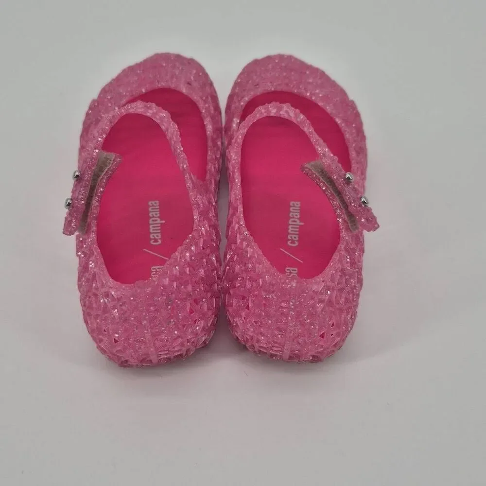 Mini Melissa Campana Mary Jane Girls Shoes Pink Size 10